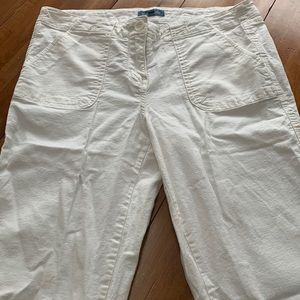 Fleur Bleue white cotton jeans size 8 flare